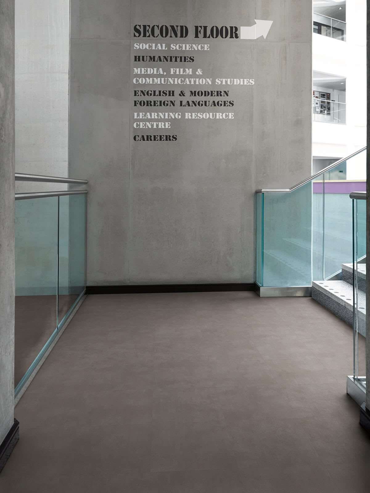 Amtico Spacia 36+ in Metropolis Smoke