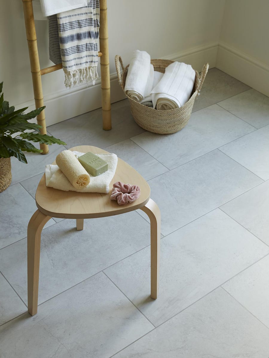 Opal in a Broken Bond laying pattern, from the Amtico Form collection.