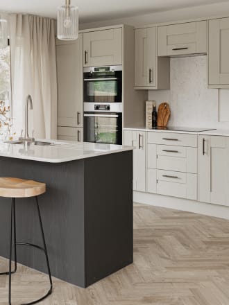 Residential Developer Nutley Dean Farm features Amtico's Sun Bleached Oak in Large Parquet.