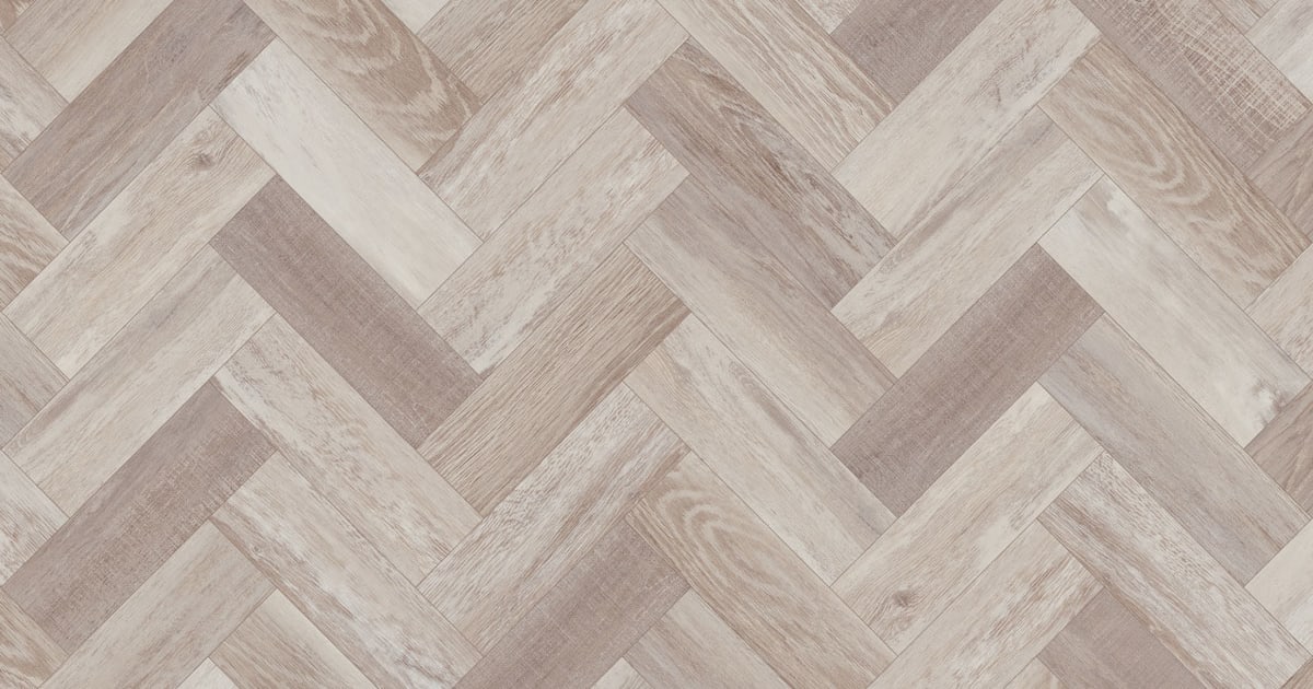 Washed Salvaged Timber in Small Parquet: Amtico Spacia LVT Design flooring