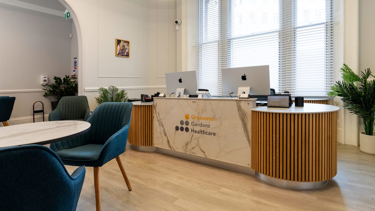 Amtico commercial flooring at Grosvenor Gardens Healthcare
