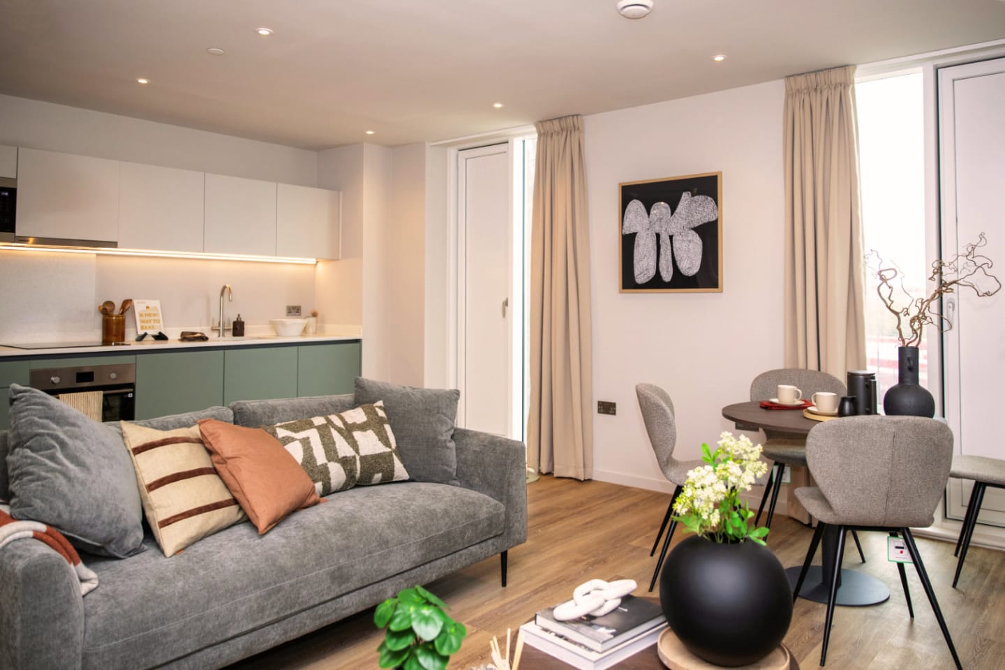Mulled Oak was recreated in Amtico First Acoustic to bring rich, caramel wood tones and enhanced acoustic comfort to the Fairfax apartments.