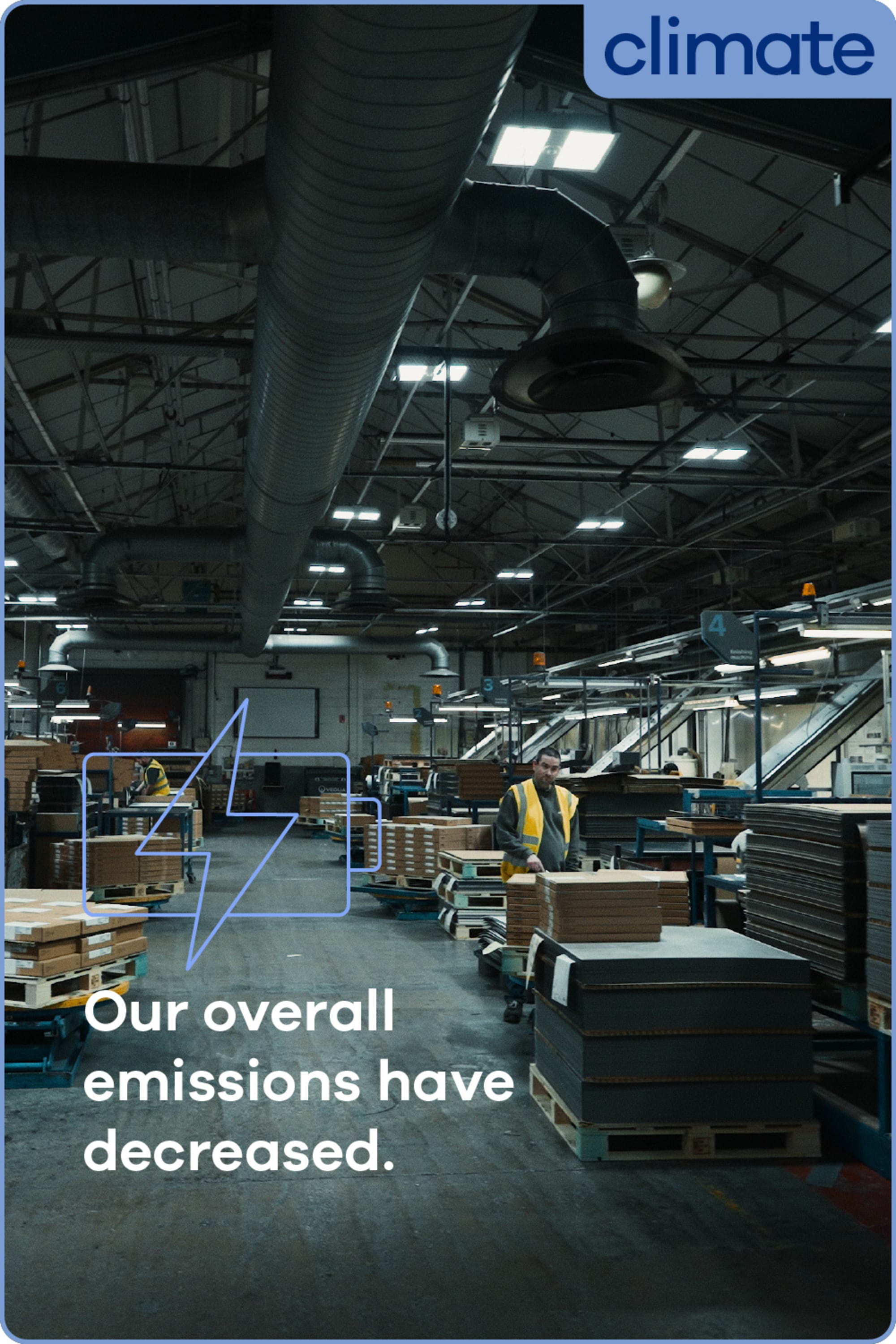 Our overall emissions have decreased.