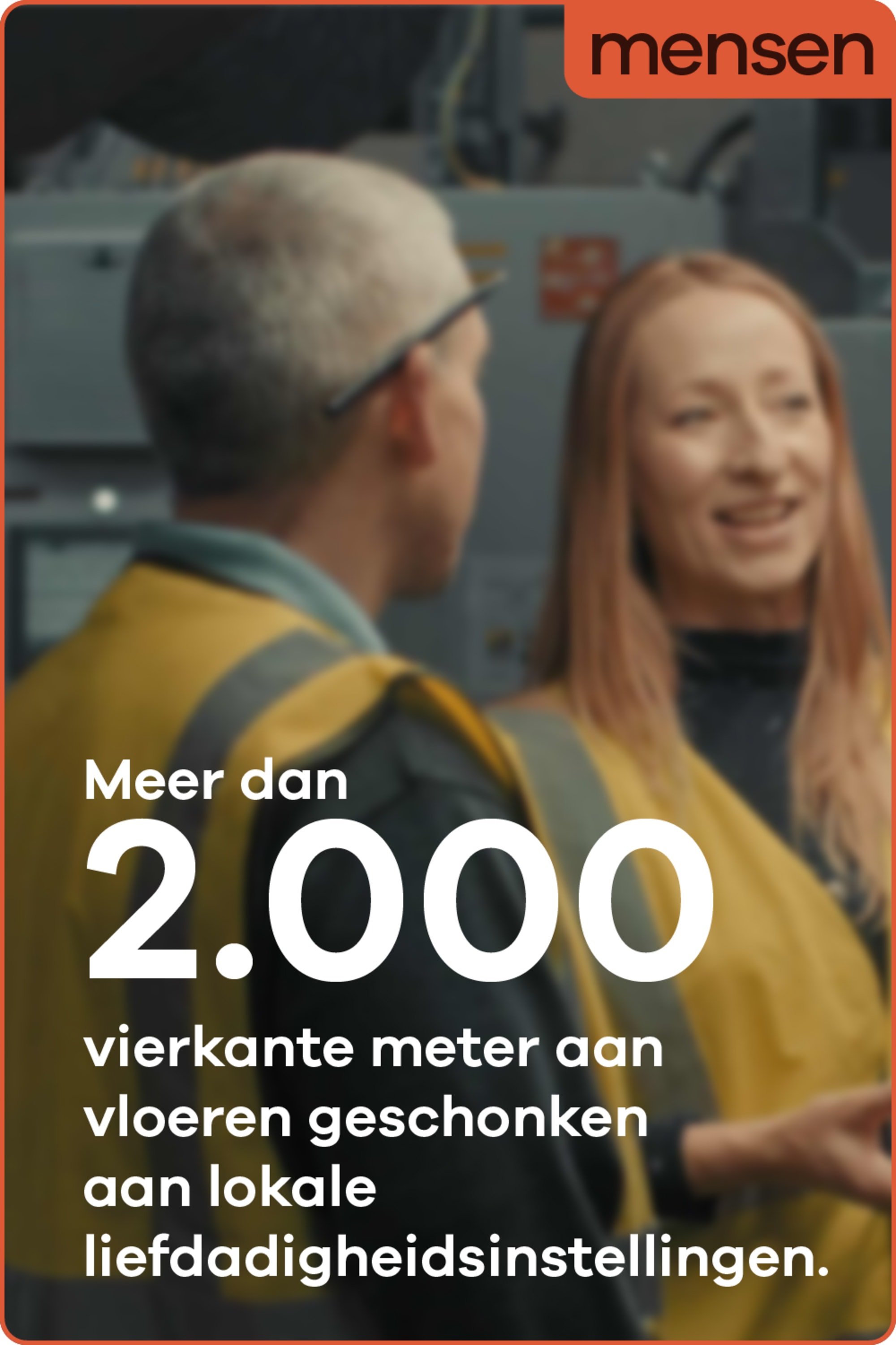Meer dan 2.000 vierkante meter aan vloeren geschonken aan lokale liefdadigheidsinstellingen.