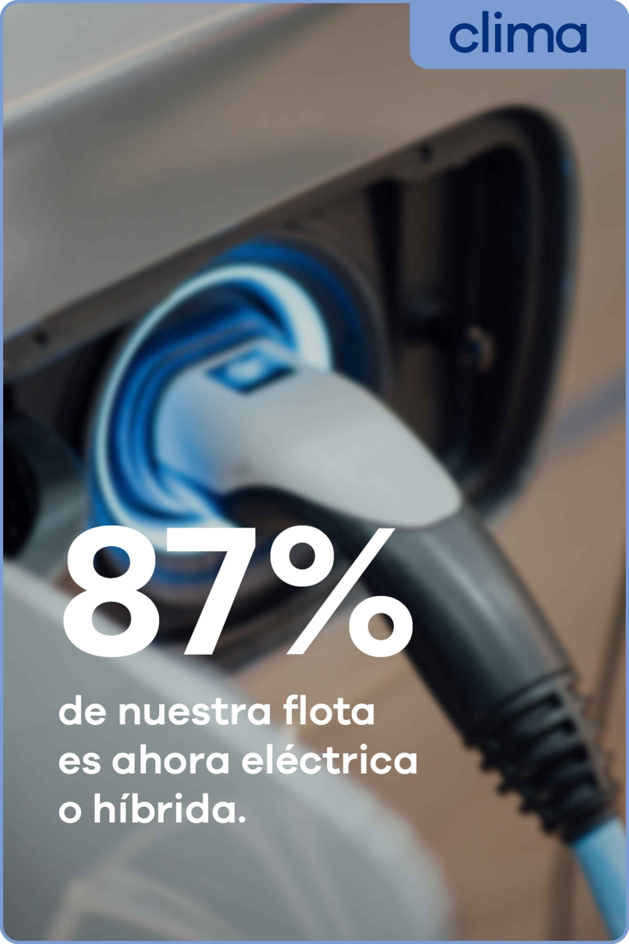 El 87 % de nuestra flota es ahora eléctrica o híbrida