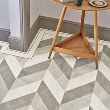 dc555 pleat pattern in shottery limestone, whitley stone, berkswell stone cameo