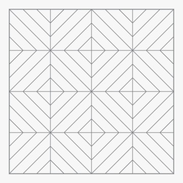small gable parquet laying pattern