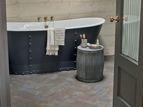 signature grey burnished metal large parquet dc526