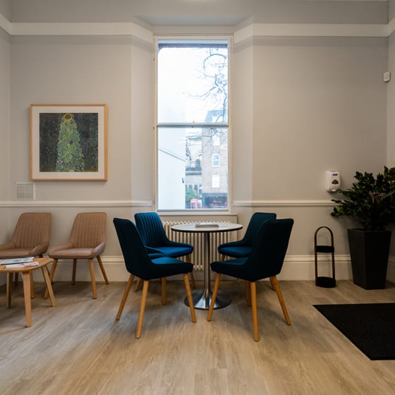 Dentist floor features Gotland Oak in Stripwood, from the Amtico Form collection.
