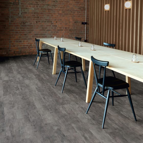 Hotel meeting room features AR0W8400 Trace Scree in Stripwood