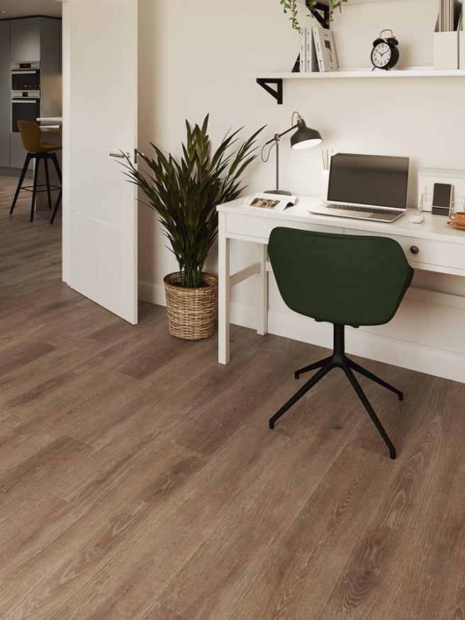 SB5W3083 Smouldered Oak laid in Stripwood