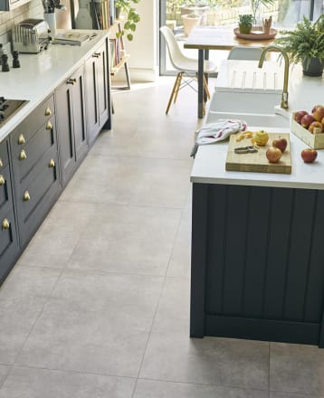 villa concrete LVT stone tiles ss5s2612 kitchen diner floor