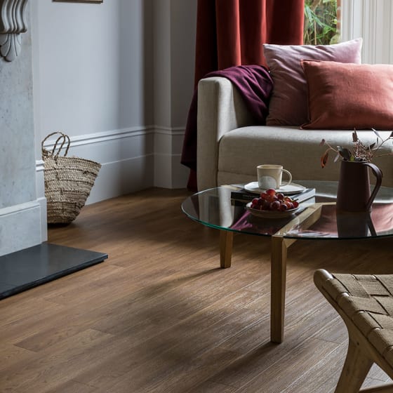 Traditional Oak flooring in a lounge