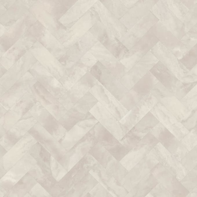 White Marble in Small Parquet, SP105